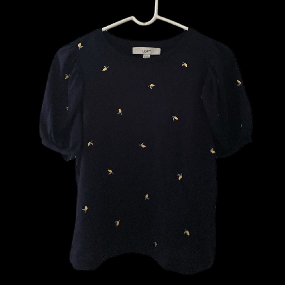 Loft Navy Lemons T-Shirt